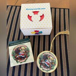 collectors disney mickey mouse ornament boxed with extra box